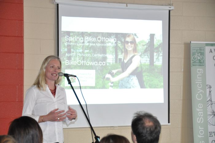 Minister and MP Catherine McKenna gives opening remarks