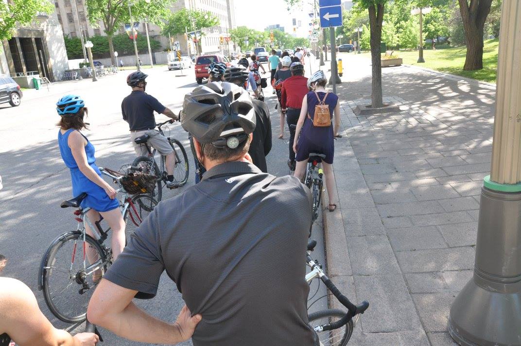 bike day traffic on wellington