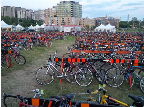 850 bikes at Lady Gaga concert