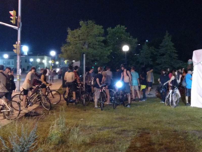 Bluesfest Bike Parking Ottawa light 07