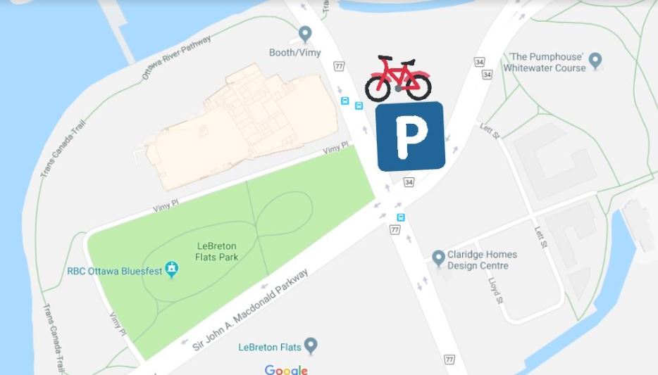 map bluesfest parking