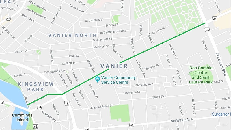 Image 2 City proposed cycle tracks MontrealRd MarkAve